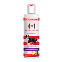 Shampoo para Perro Adulto Ricocan 4 en 1 en Frasco 380ml